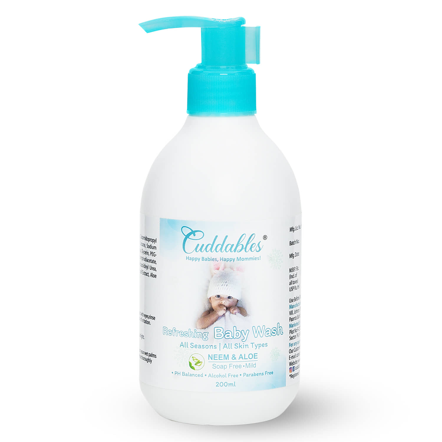 Cuddables Natural Baby Body Wash 200 ml ( 1 pcs )