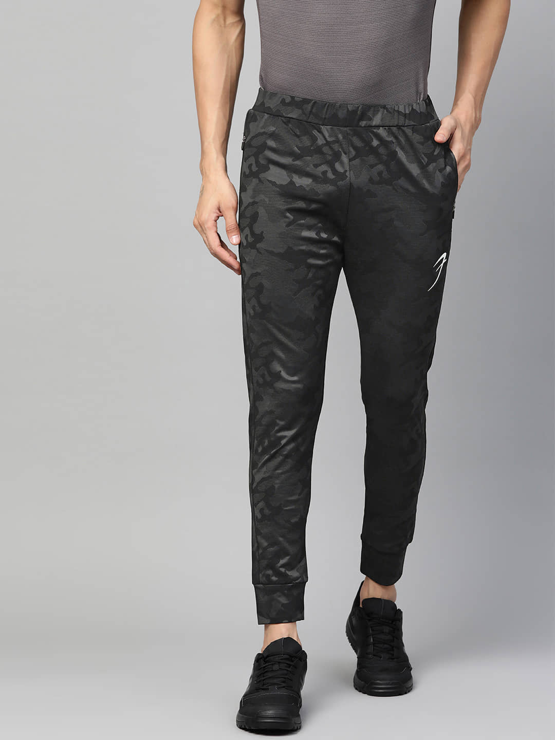Fuaark - Black Polyester Men's Sports Joggers ( Pack of 1 ) - Track Pants | Buy online on ZillyBuy