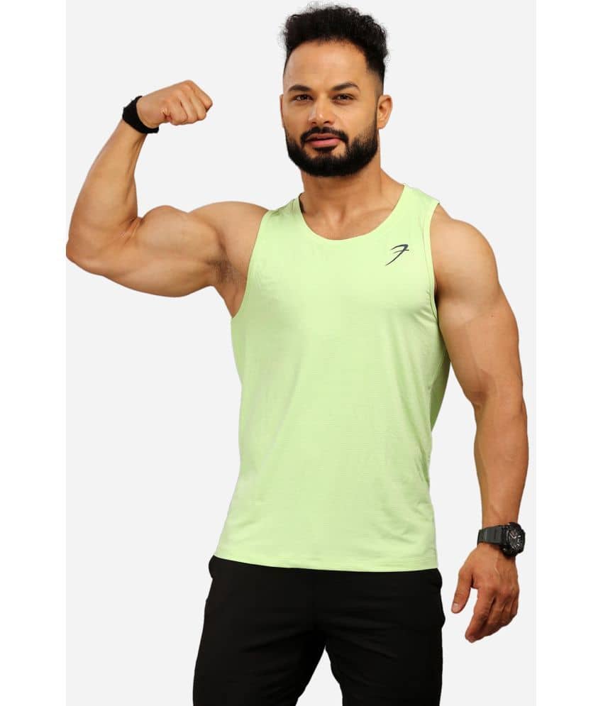 Fuaark - Blue Polyester Slim Fit Men's Tanks ( Pack of 1 )