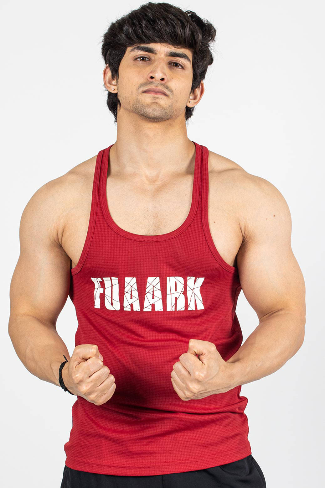 Fuaark - Maroon Polyester Slim Fit Men's Tanks ( Pack of 1 ) Fuaark - Maroon Polyester Slim Fit Men's Tanks ( Pack of 1 )