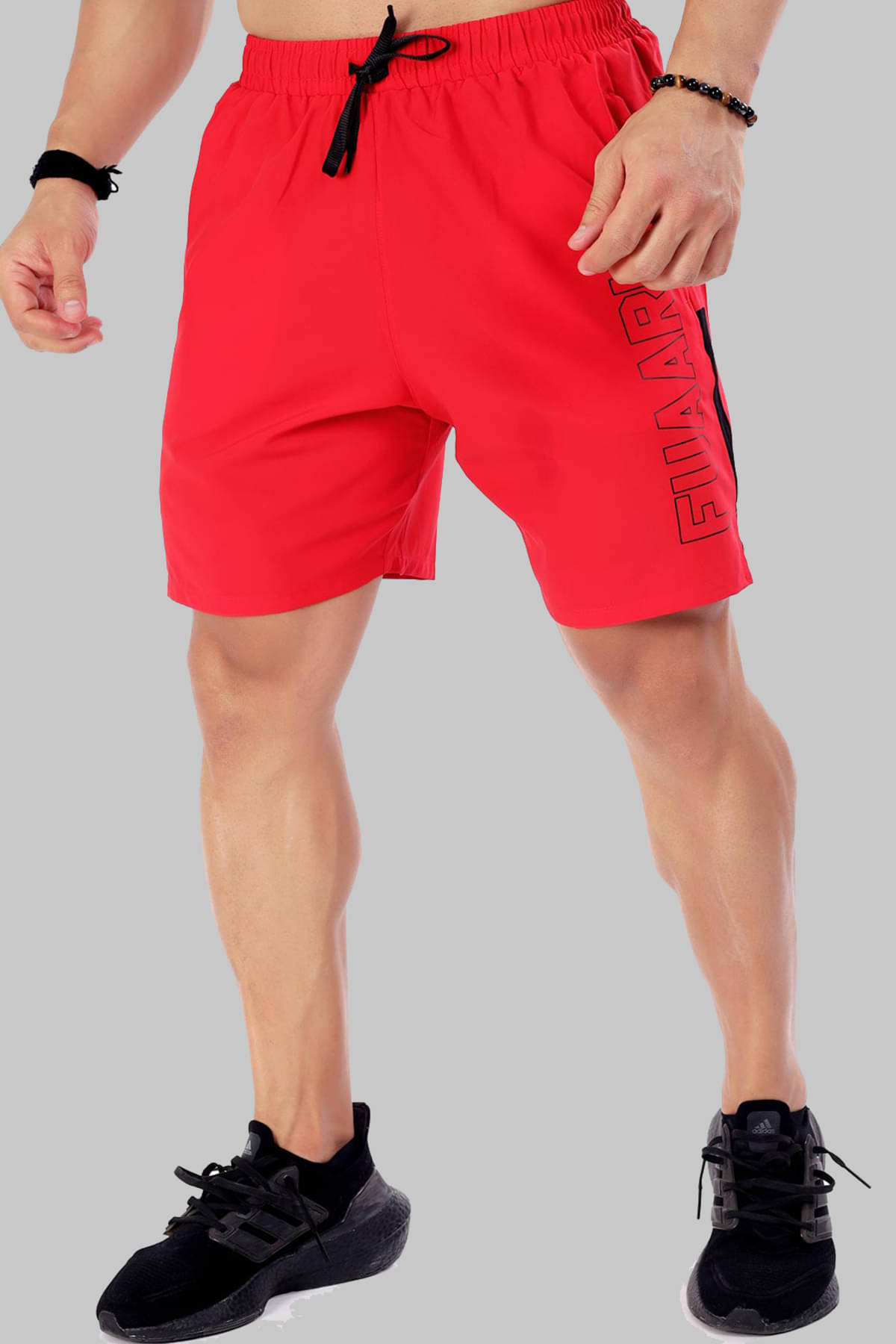 Fuaark - Red Polyester Men's Gym Shorts ( Pack of 1 ) Fuaark - Red Polyester Men's Gym Shorts ( Pack of 1 )