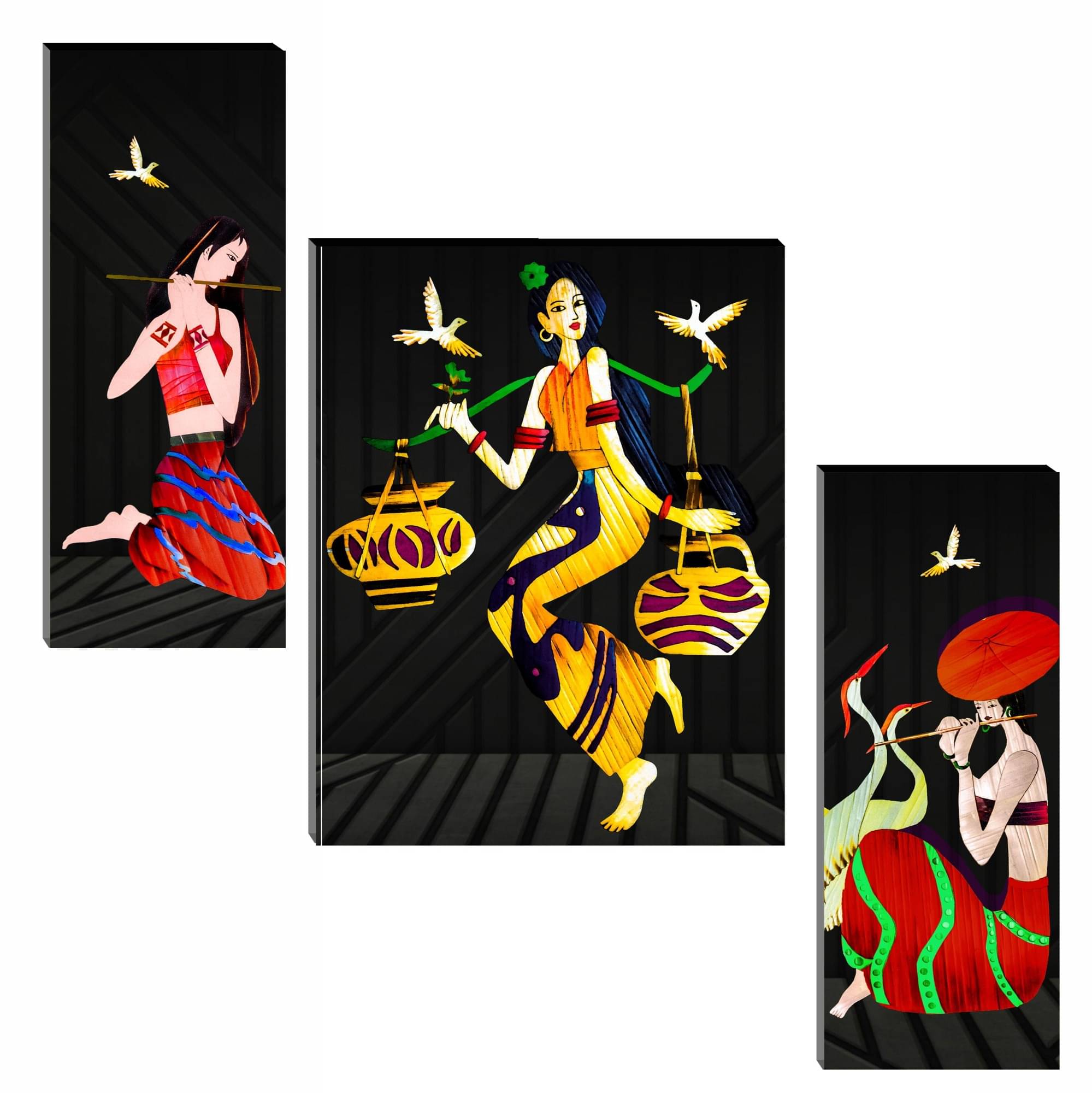     			Indianara - Abstract Painting Without Frame