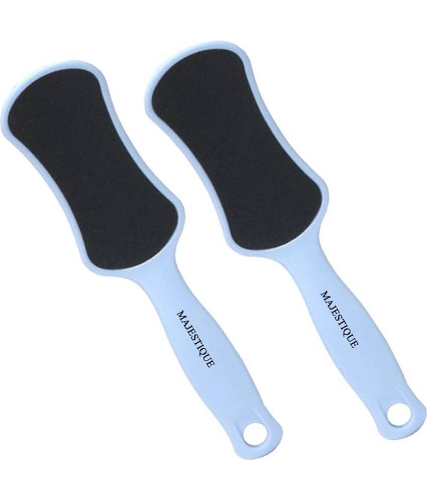 Majestique Foot Scrubber - Callus Remover & Pedicure Tool for Wet & Dry Feet - 2 Pcs Color May Vary