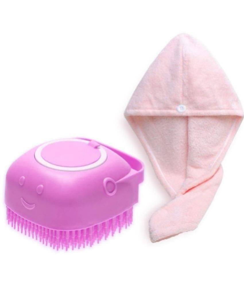     			Majestique Bath Silicone Shower Scrubber, Suitable for All Skin Silicone Loofah - Multicolor