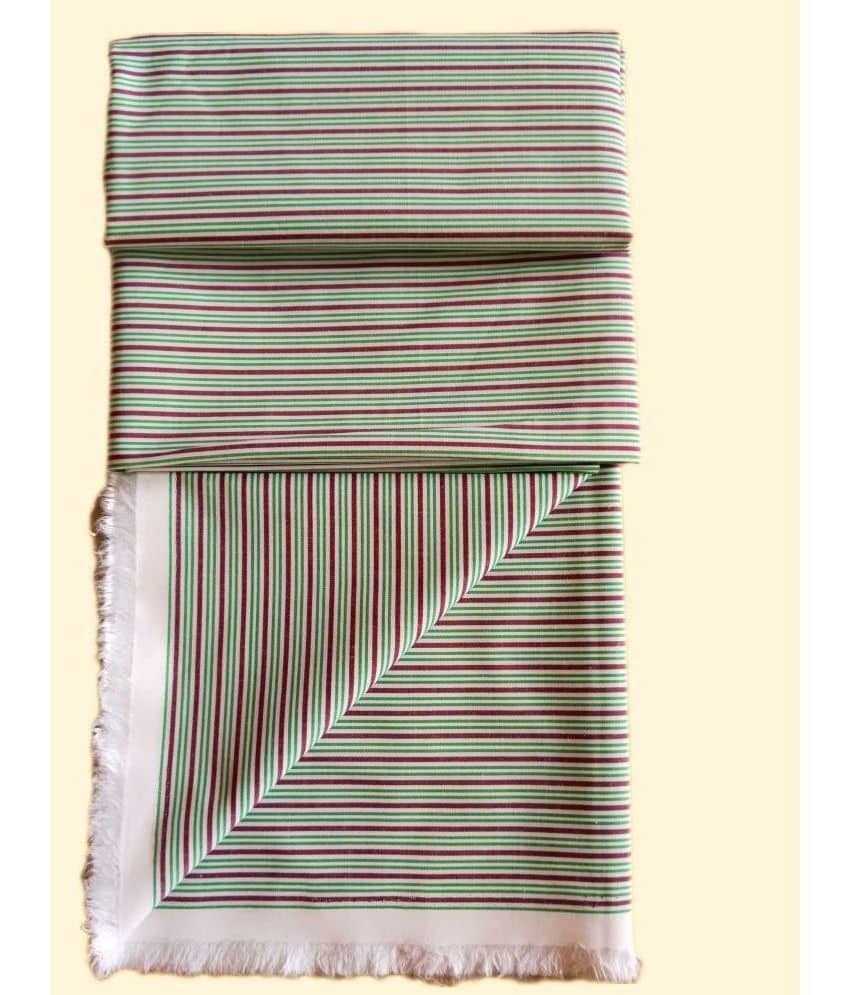 Makhanchor - Green Cotton Men's Unstitched Shirt Piece ( Pack of 1 ) - Unstitched Fabrics | Buy online on ZillyBuy