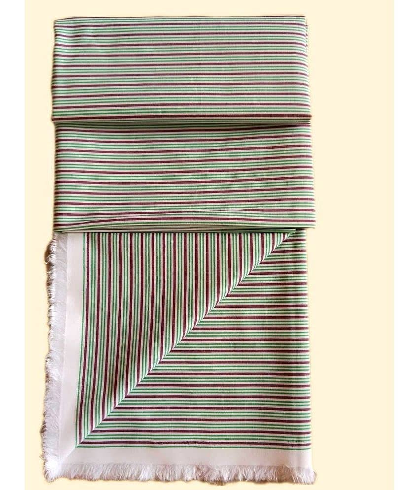 Makhanchor - Green Cotton Men's Unstitched Shirt Piece ( Pack of 1 ) - Unstitched Fabrics | Buy online on ZillyBuy