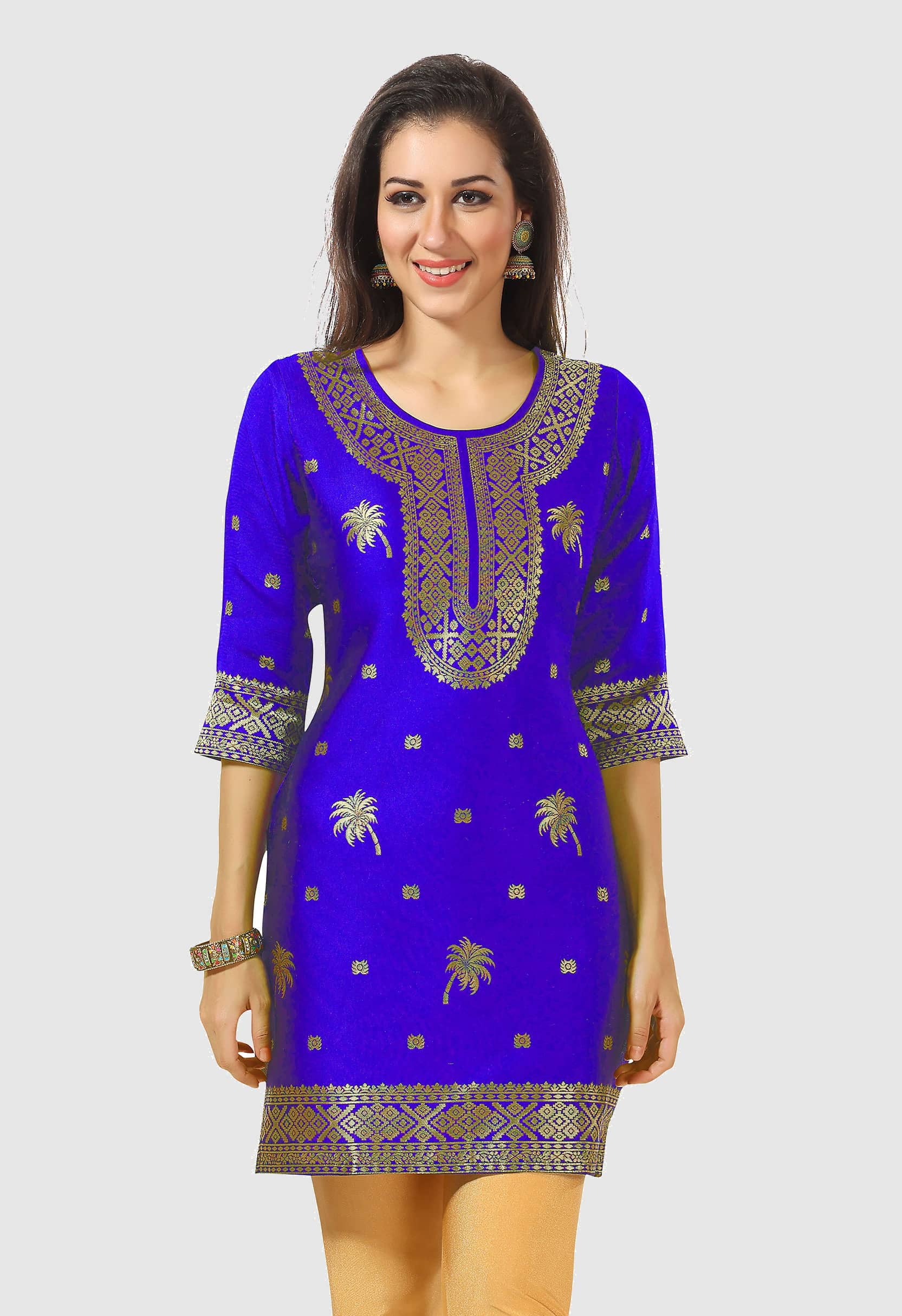 Art Silk Short Kurti For Women (Pack of 1) - Kurtis, Tunics | Buy online on ZillyBuy