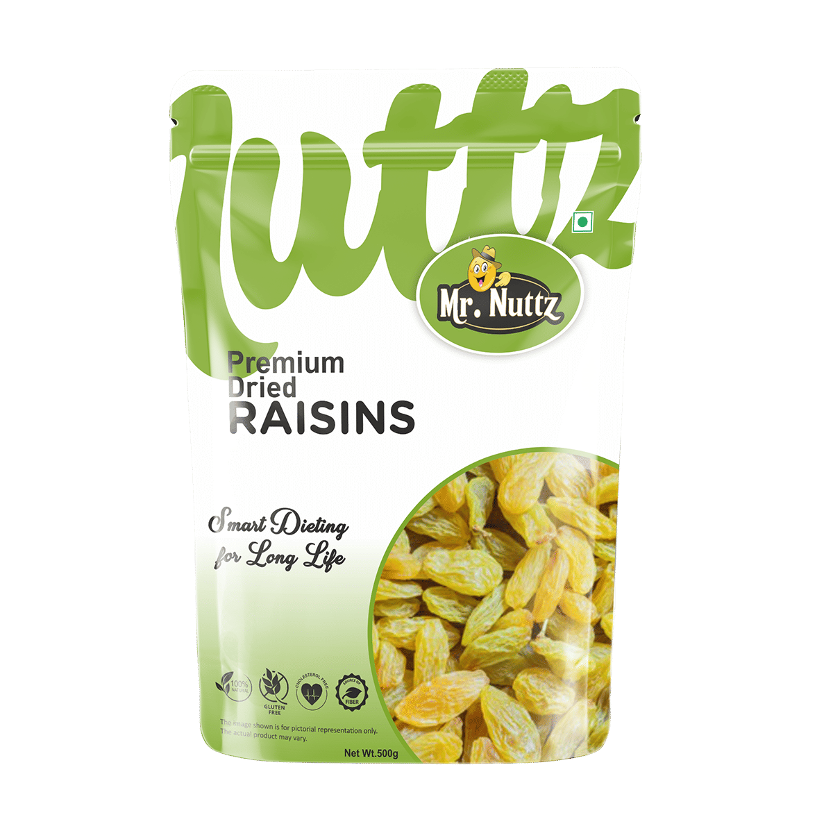 Mr.Nuttz Raisins Kishmish 500 g Dry Fruits Mr.Nuttz Raisins Kishmish 500 g Dry Fruits