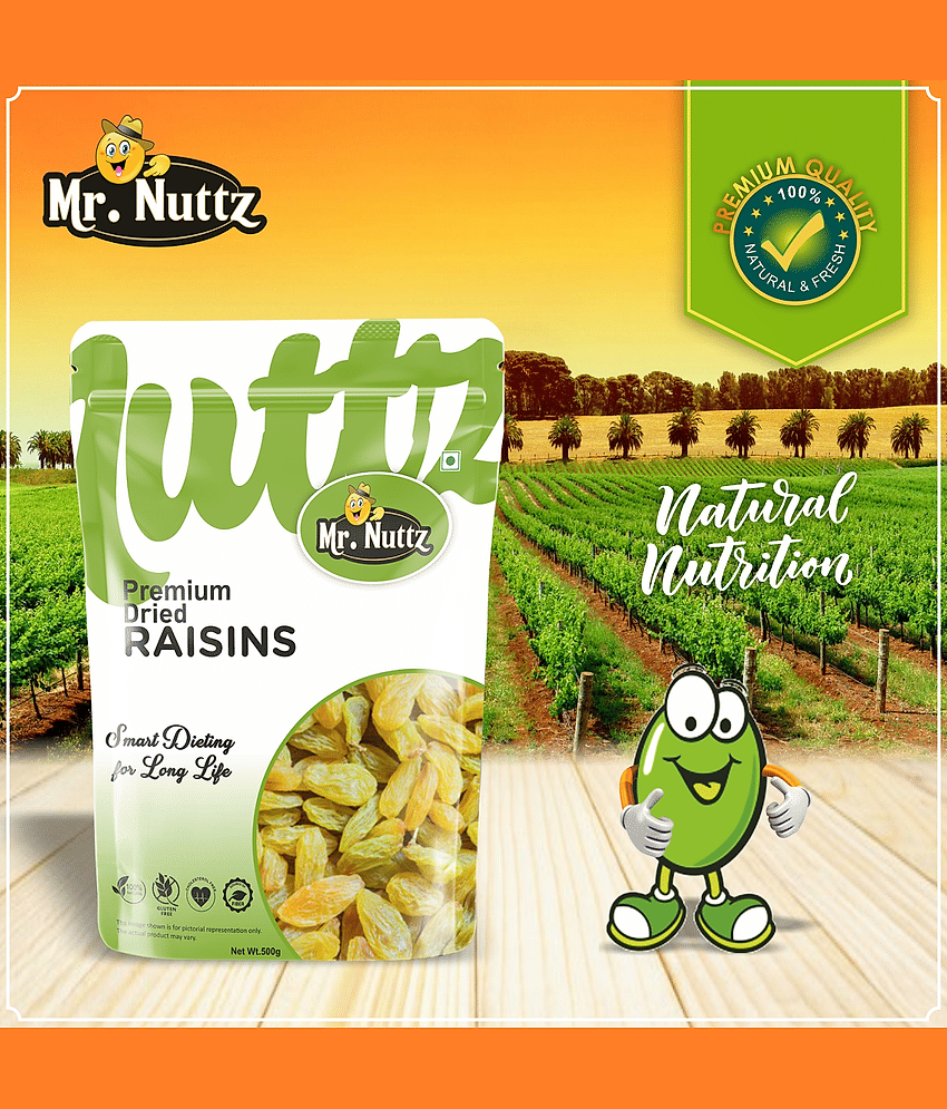 Mr.Nuttz Raisins Kishmish 500 g Dry Fruits
