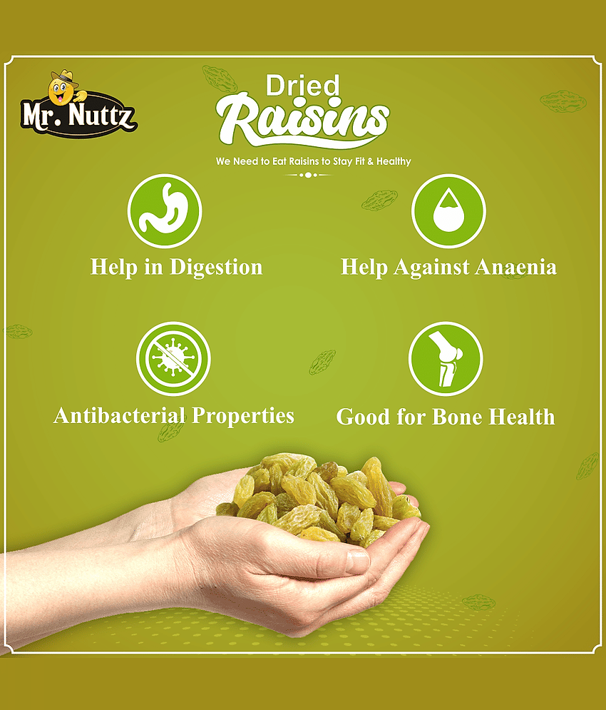 Mr.Nuttz Raisins Kishmish 500 g Dry Fruits
