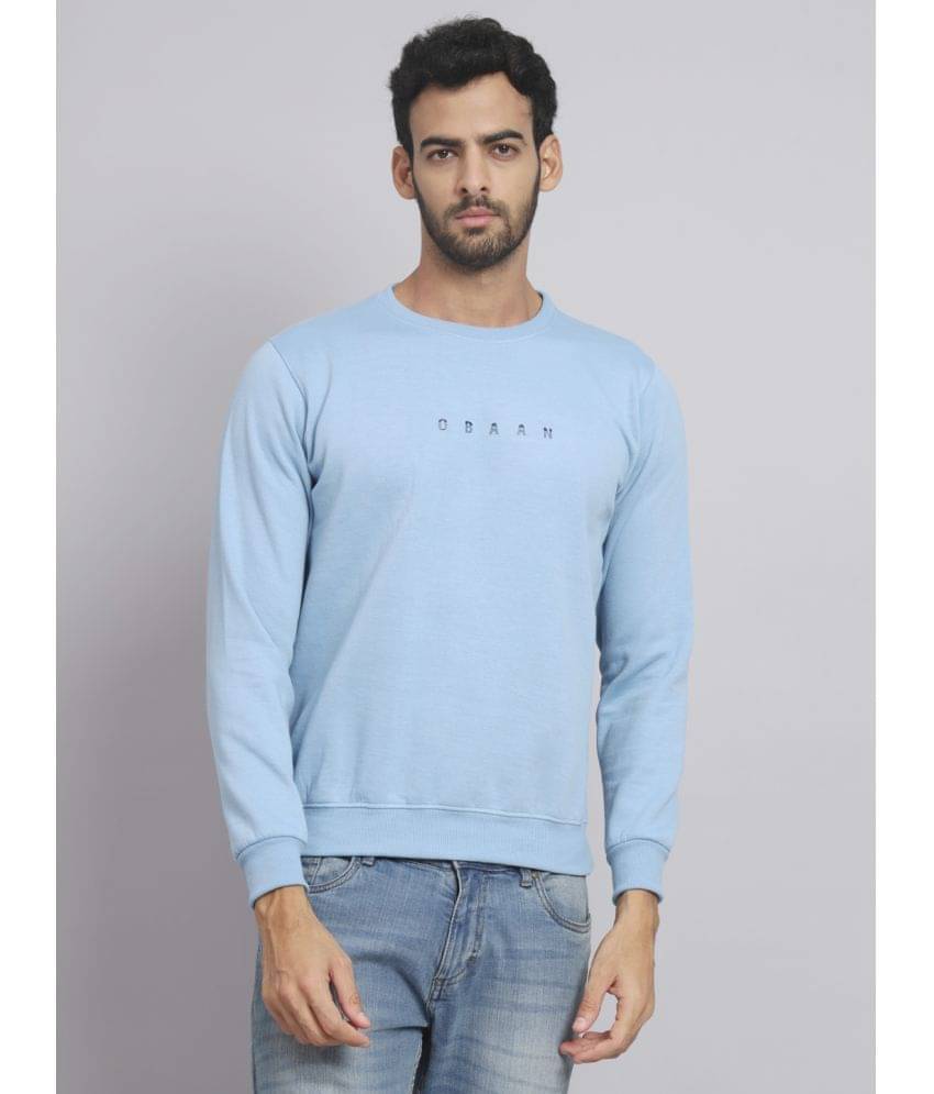     			OBAAN - Blue Cotton Blend Regular Fit Men's Sweatshirt ( Pack of 1 )