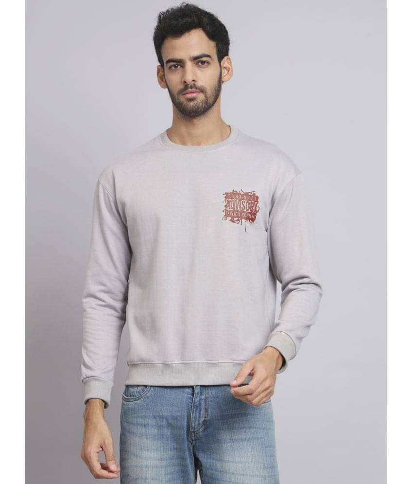 OBAAN - Grey Cotton Blend Regular Fit Men's Sweatshirt ( Pack of 1 ) OBAAN - Grey Cotton Blend Regular Fit Men's Sweatshirt ( Pack of 1 )