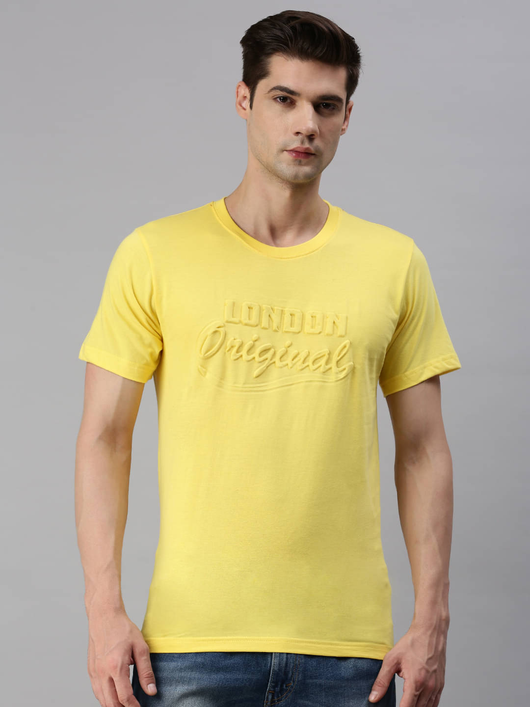ONN - Yellow 100% Cotton Regular Fit Men's T-Shirt ( Pack of 1 )     			ONN - Yellow 100% Cotton Regular Fit Men's T-Shirt ( Pack of 1 )