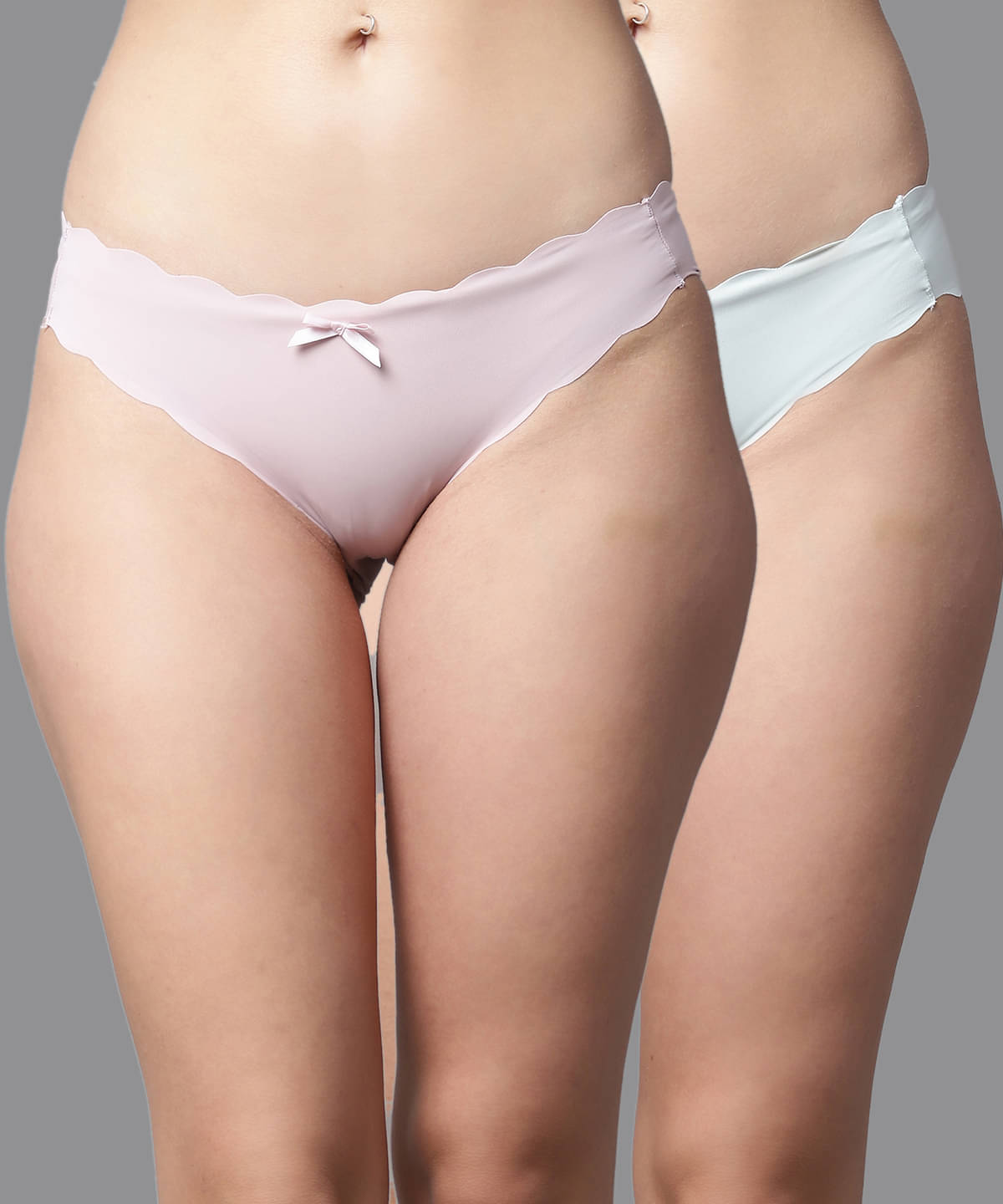 PrettyCat Pack of 2 Polyester Solid Women's Bikini ( Mauve ) PrettyCat Pack of 2 Polyester Solid Women's Bikini ( Mauve )