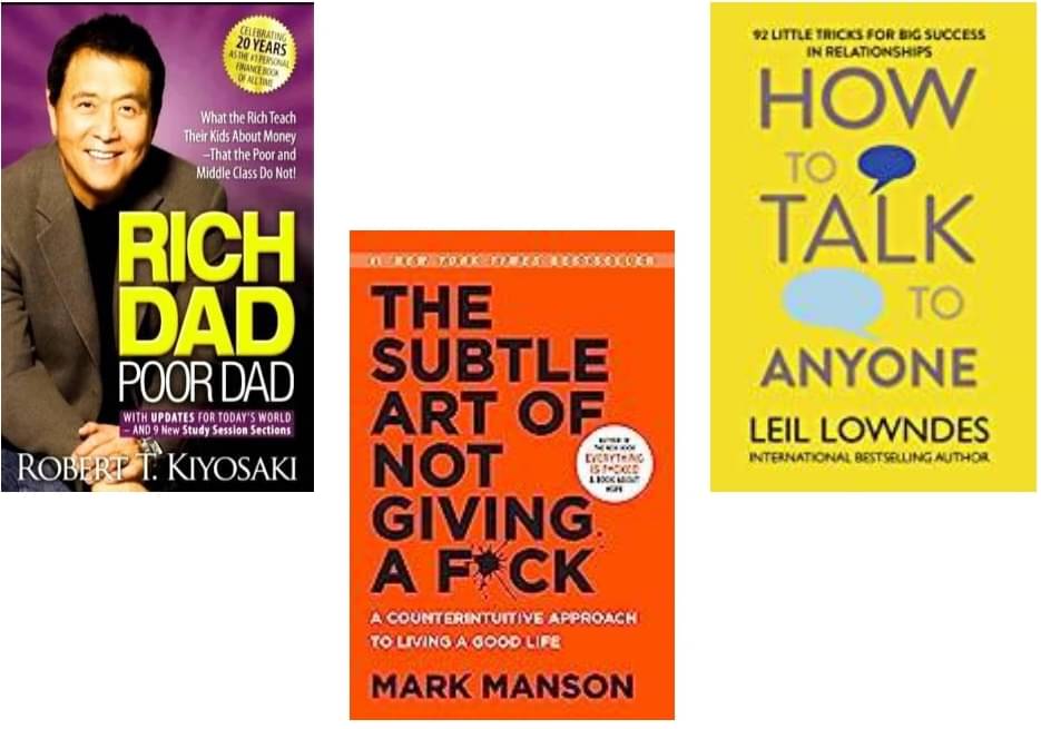     			Rich Dad Poor Dad + The Subtle Art + How To Talk Anyone