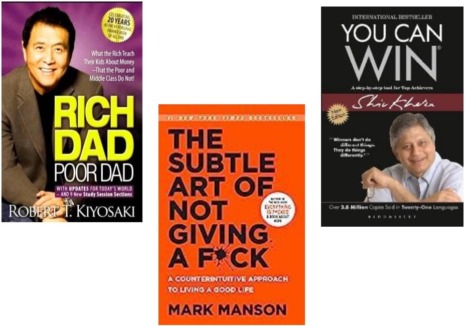     			Rich Dad Poor Dad + The Subtle Art + You Can Win