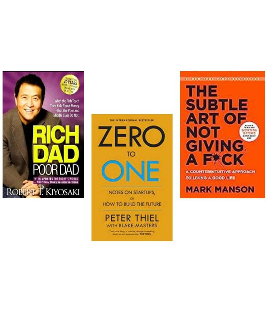     			Rich Dad Poor Dad + Zero To One + The Subtle Art