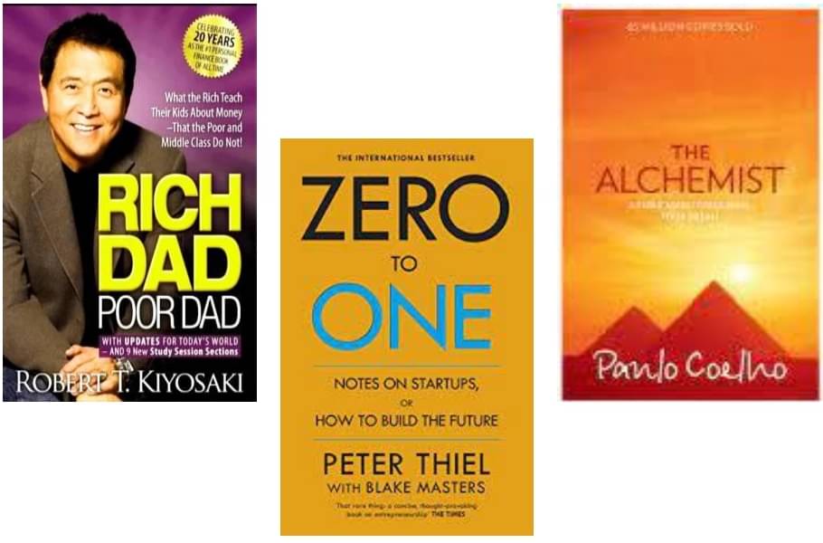     			Rich Dad Poor Dad + Zero To One + The Alchemist