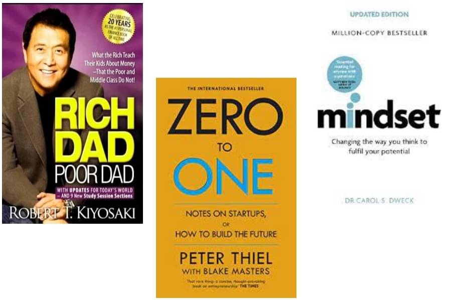     			Rich Dad Poor Dad + Zero To One + Mind Set