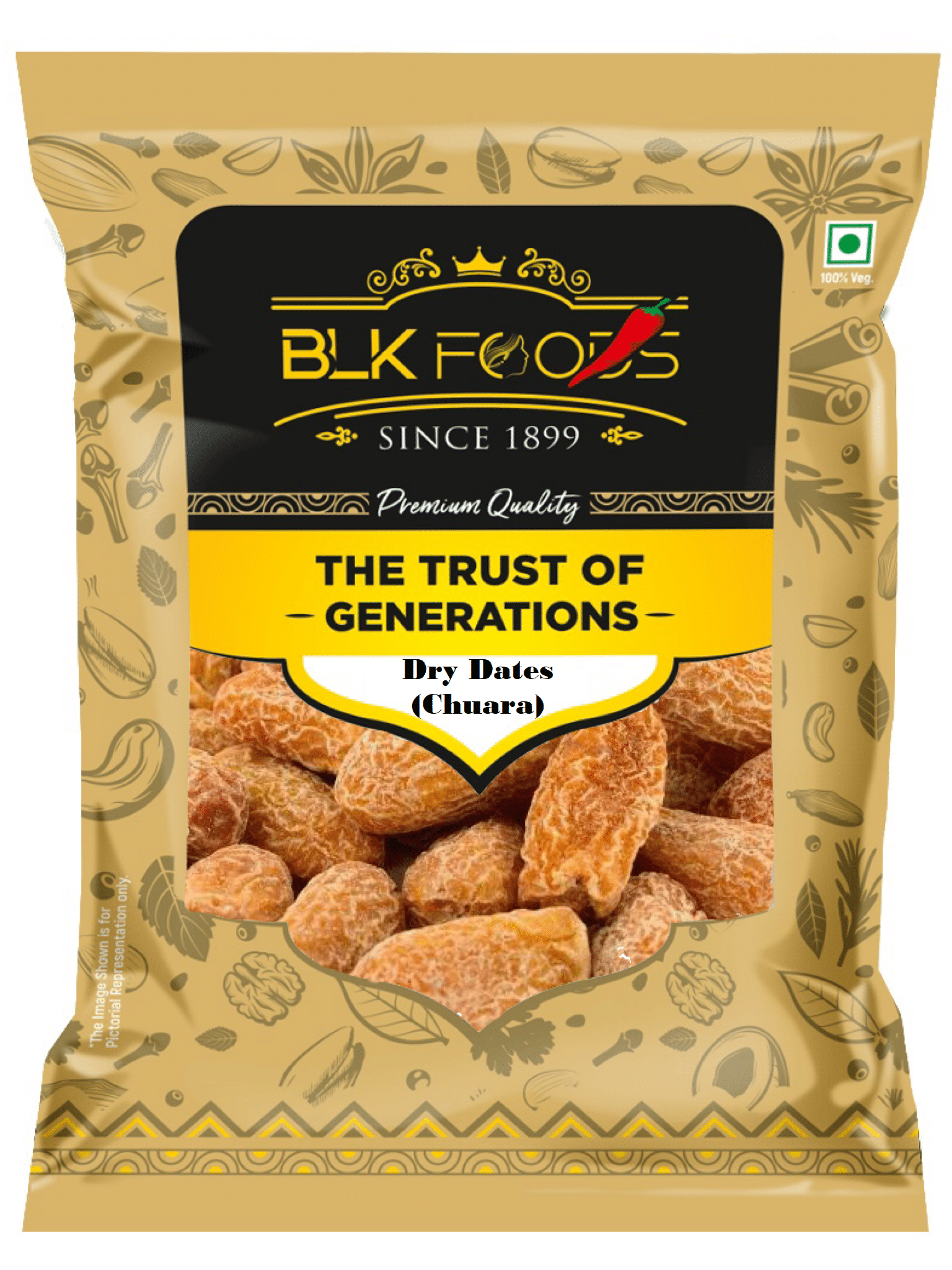     			BLK FOODS Dates (Khajoor) 500 g