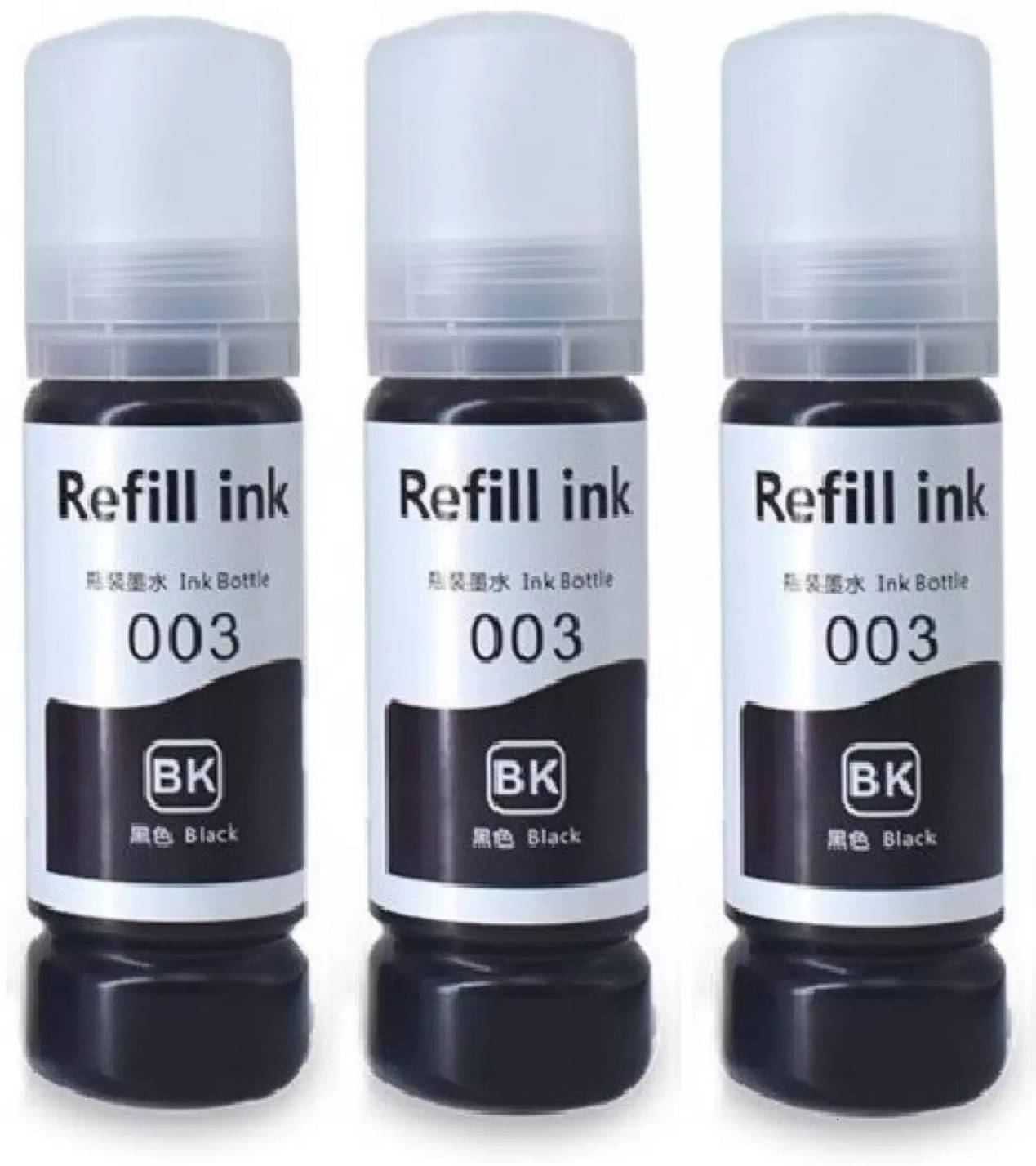     			TEQUO 003/001 Black Pack of 3 Cartridge for L3200 , L3210 , L3211 , L3215,L3216,L3250,L3252 Black