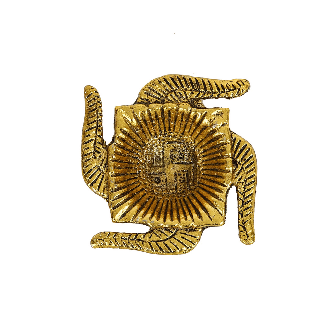     			VARKAUS - Diya Swastik Diya 1 Piece 7 cm ( Pack of 1 )