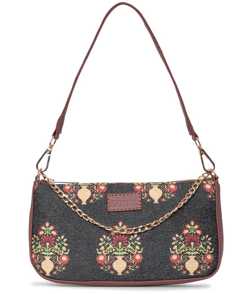 Zouk Sling Bag Jute Set of 1 ( Green ) - Handbags | Buy online on ZillyBuy