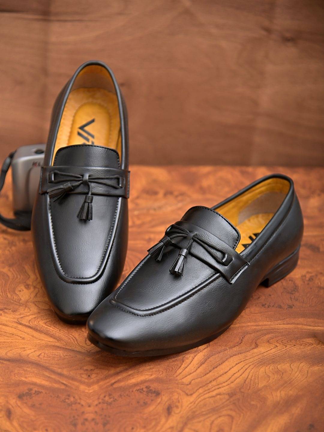     			viv - Black Men's Mocassin Formal Shoes