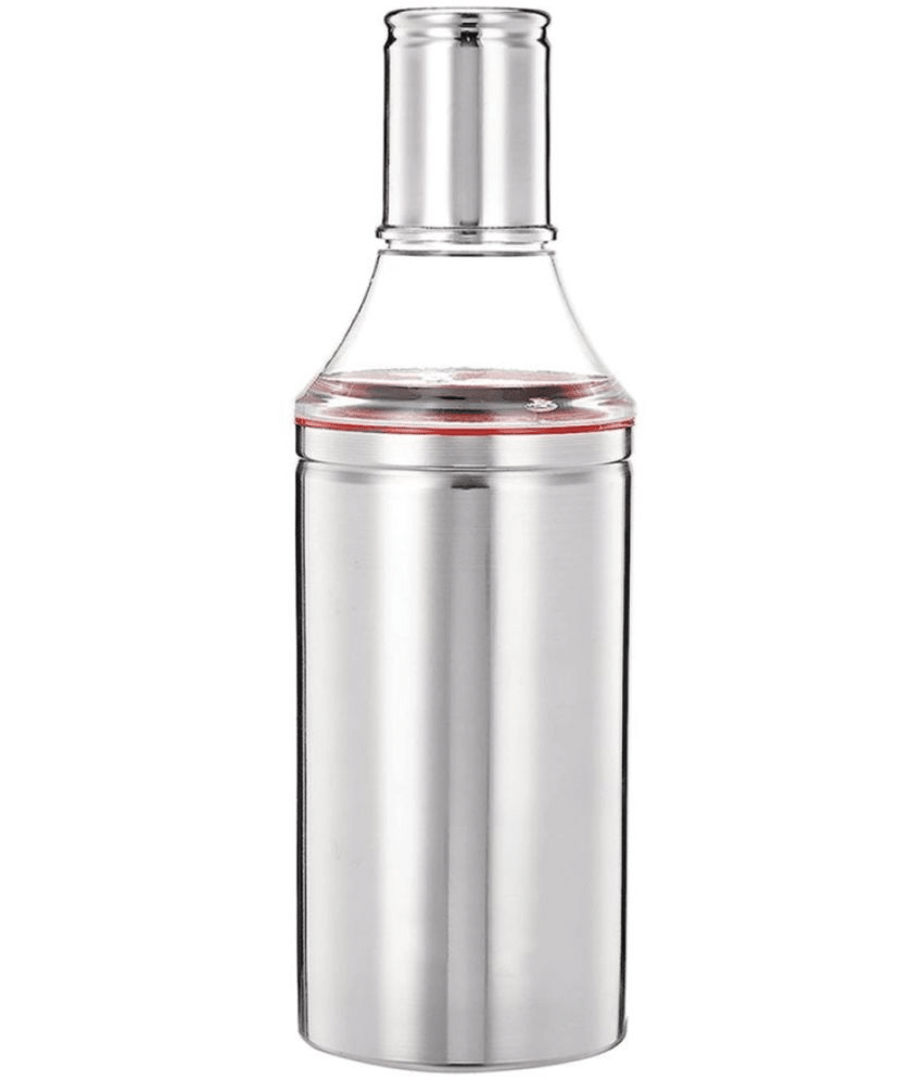 ATROCK 1000ml Oil Dispenser Steel Silver Oil Container ( Set of 1 ) ATROCK 1000ml Oil Dispenser Steel Silver Oil Container ( Set of 1 )