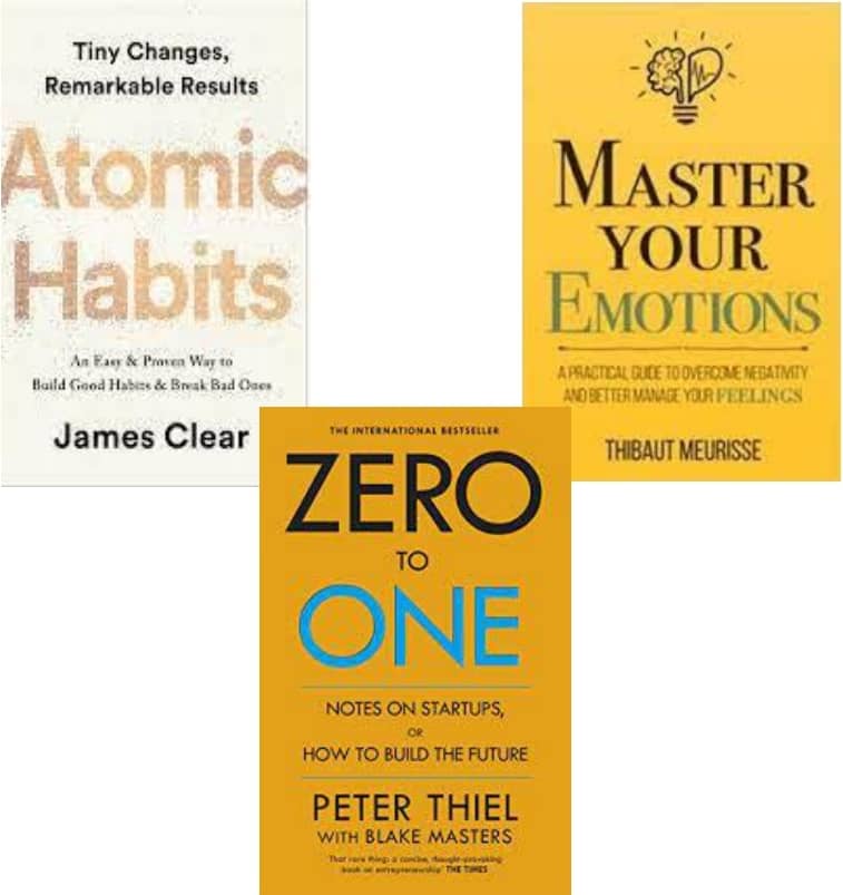 Atomic Habits + Master Your Emotions + Deep Work
