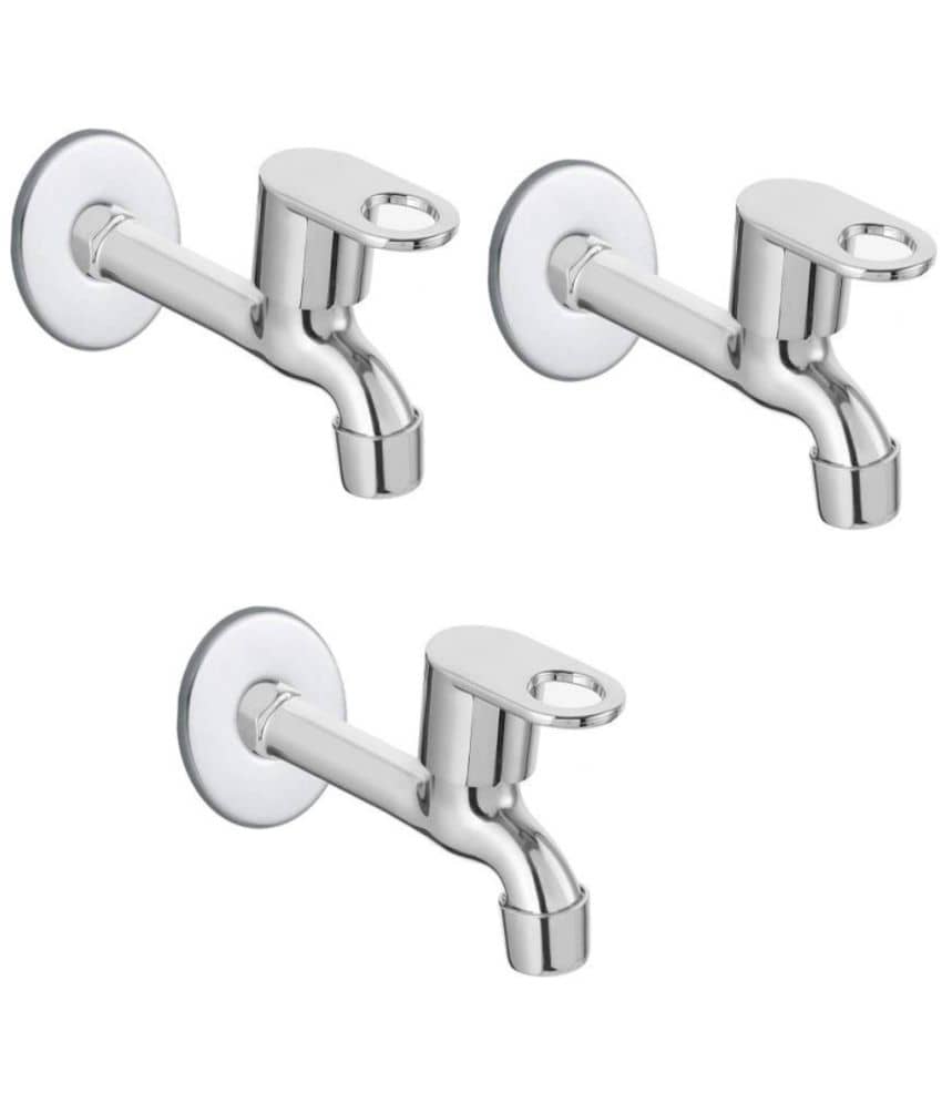 COSVIT ORIO STAINLESS STEEL LONG BODY BIB TAP (PACK OF 3) Steel Bathroom Tap (Bib Cock)