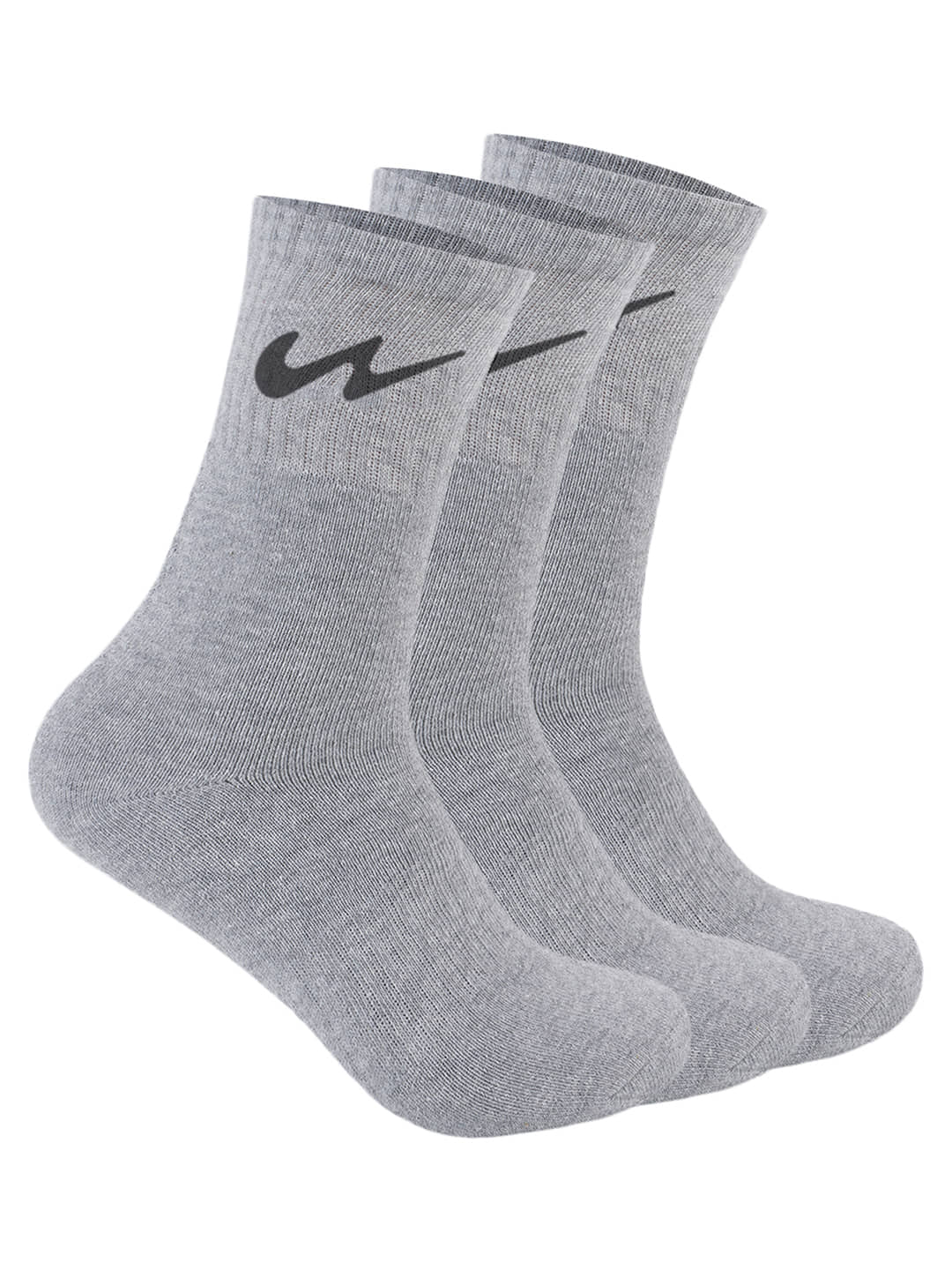 Campus - Cotton Men's Printed Light Grey Mid Length Socks ( Pack of 3 ) - Socks | Buy online on ZillyBuy