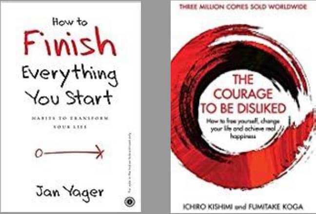     			Courage to be Disliked + How to Finish Everything You Start