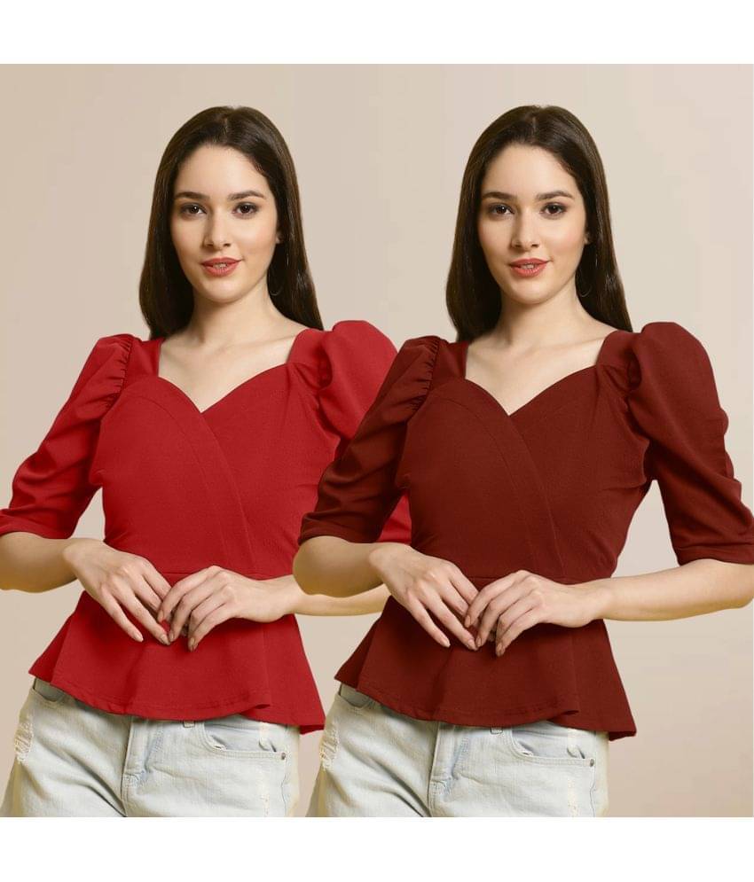     			Fabflee Women's Polyester Regular Top ( Multi Color )