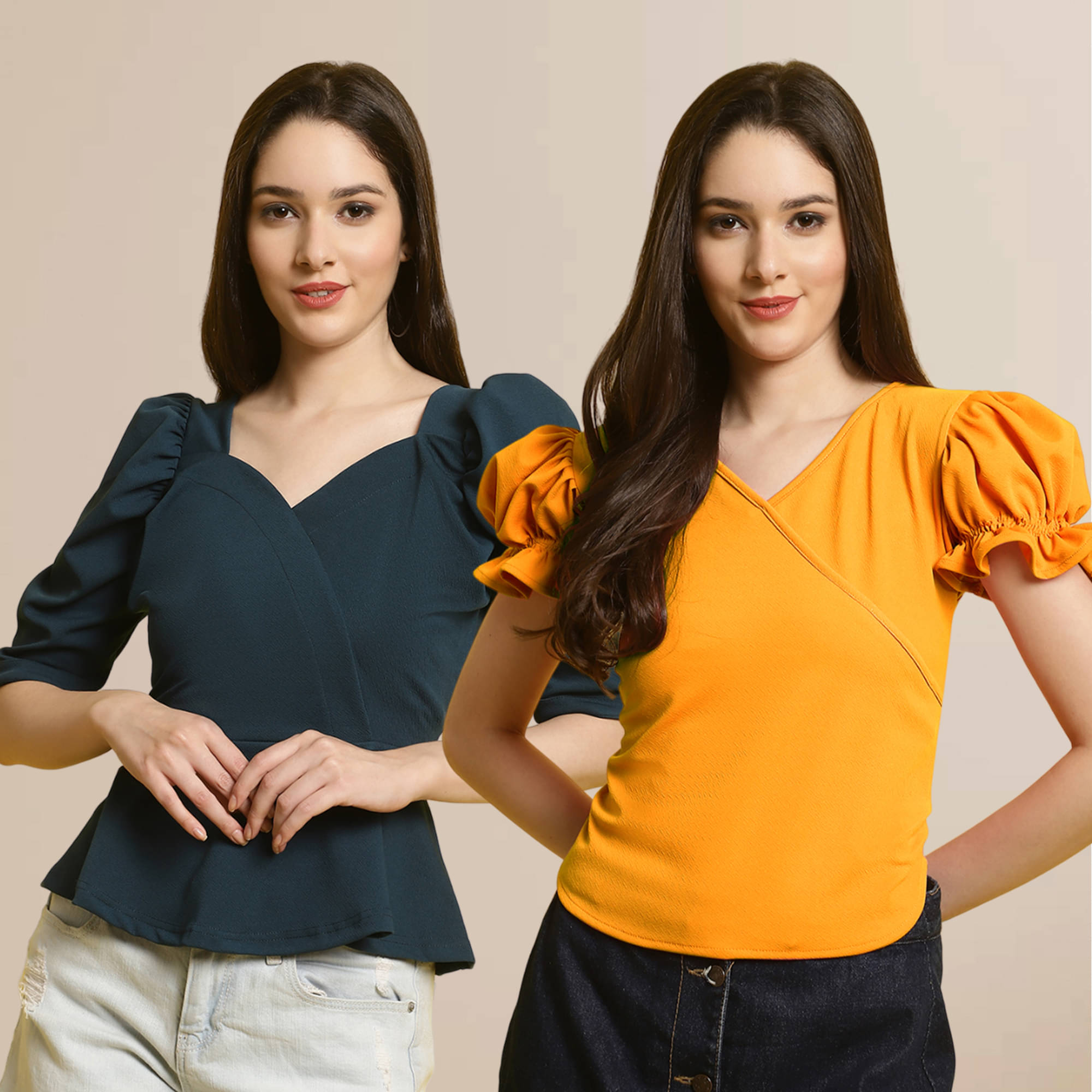Fabflee Women's Polyester Regular Top ( Multi Color ) Fabflee Women's Polyester Regular Top ( Multi Color )