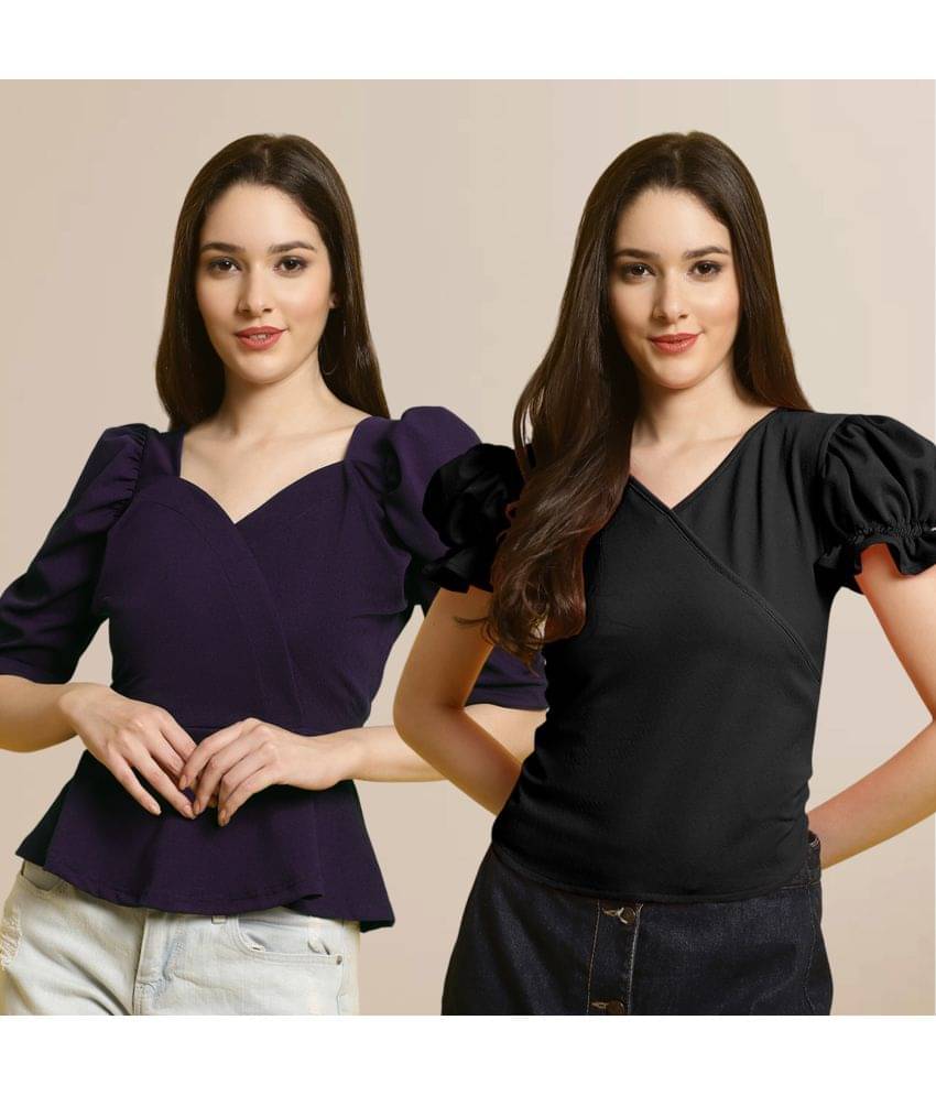     			Fabflee Women's Polyester Regular Top ( Multi Color )
