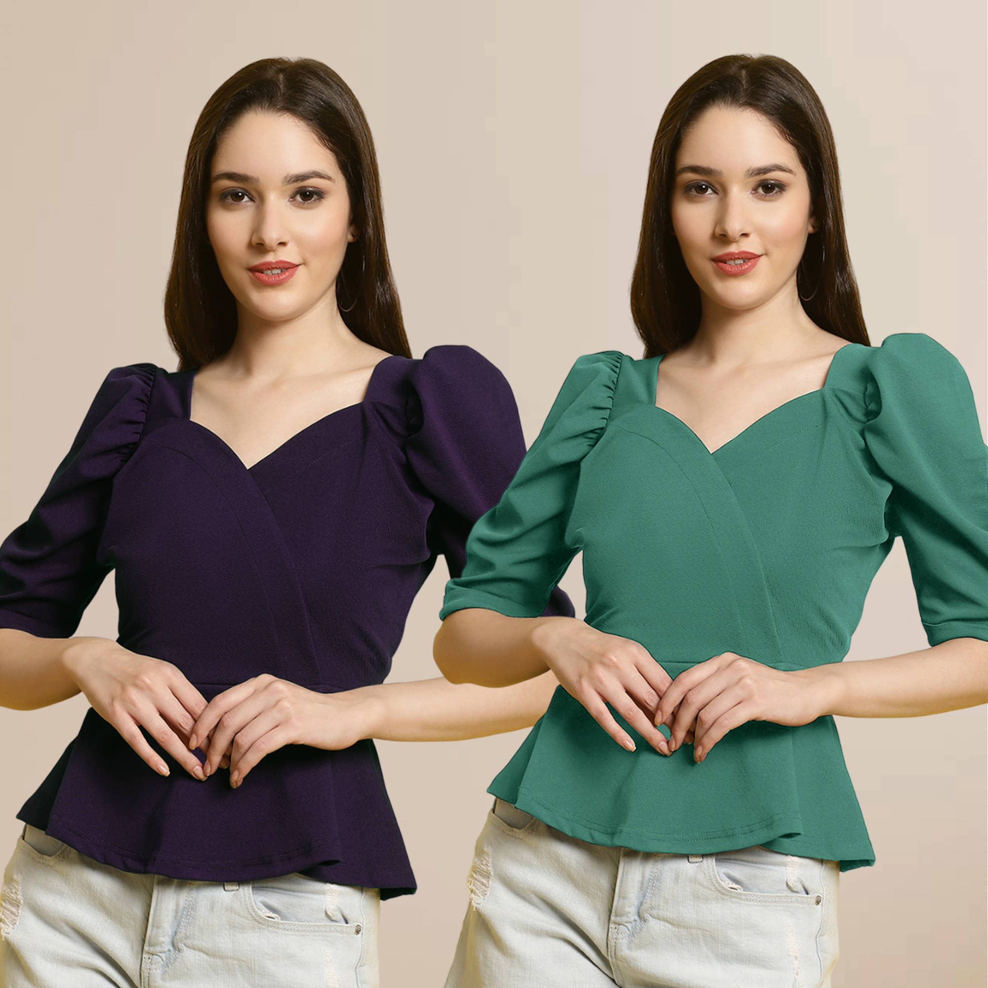     			Fabflee Women's Polyester Regular Top ( Multi Color )