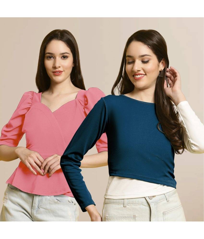 Fabflee Women's Polyester Regular Top ( Multi Color ) Fabflee Women's Polyester Regular Top ( Multi Color )