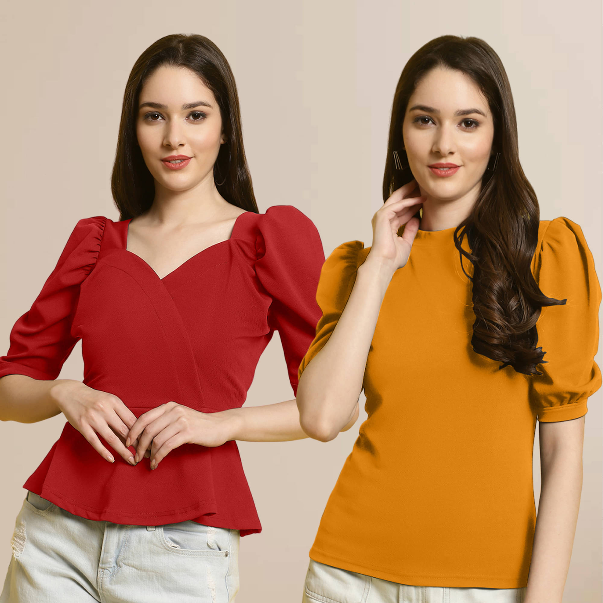 Fabflee Women's Polyester Regular Top ( Multi Color ) Fabflee Women's Polyester Regular Top ( Multi Color )