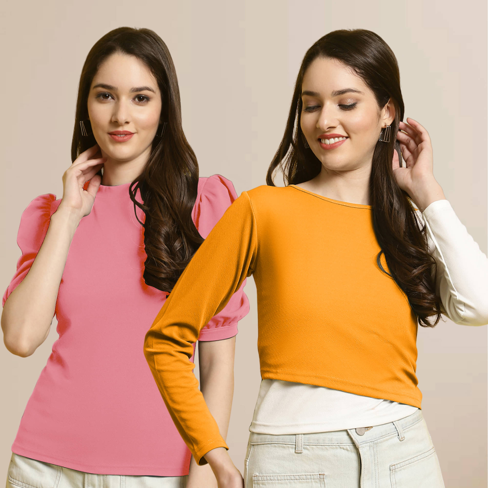 Fabflee Women's Polyester Regular Top ( Multi Color ) Fabflee Women's Polyester Regular Top ( Multi Color )
