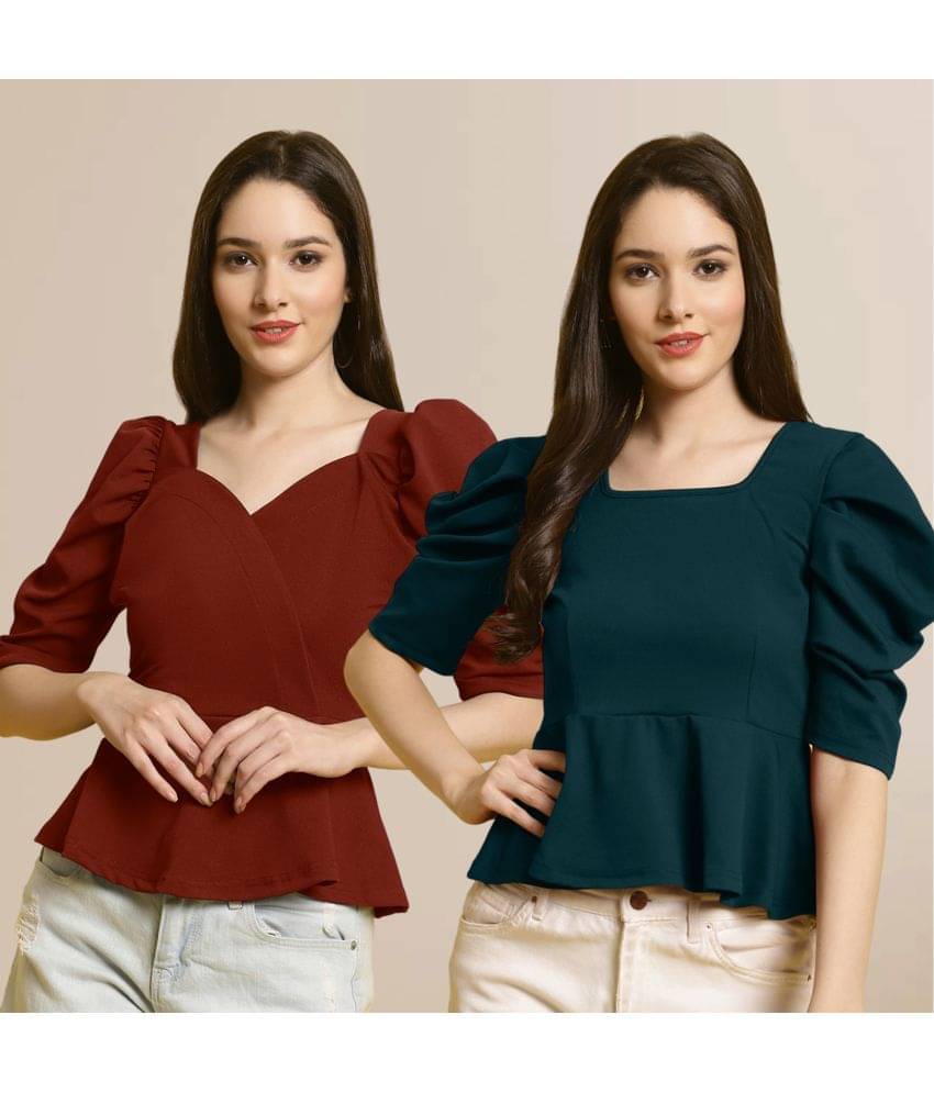 Fabflee Women's Polyester Regular Top ( Multi Color ) Fabflee Women's Polyester Regular Top ( Multi Color )