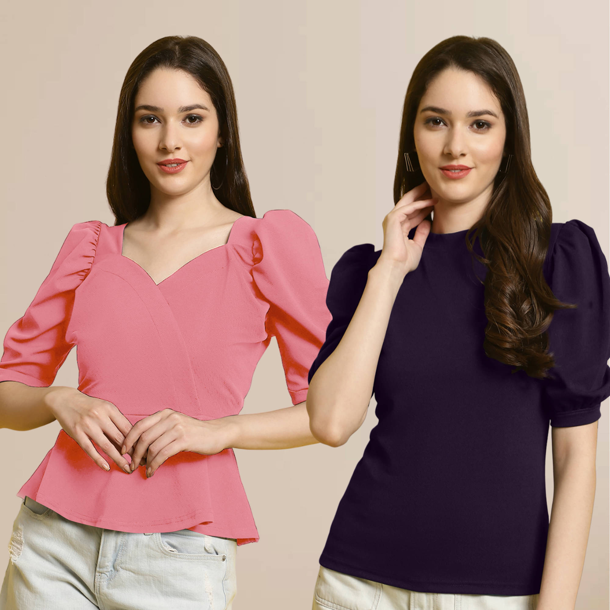 Fabflee Women's Polyester Regular Top ( Multi Color ) Fabflee Women's Polyester Regular Top ( Multi Color )