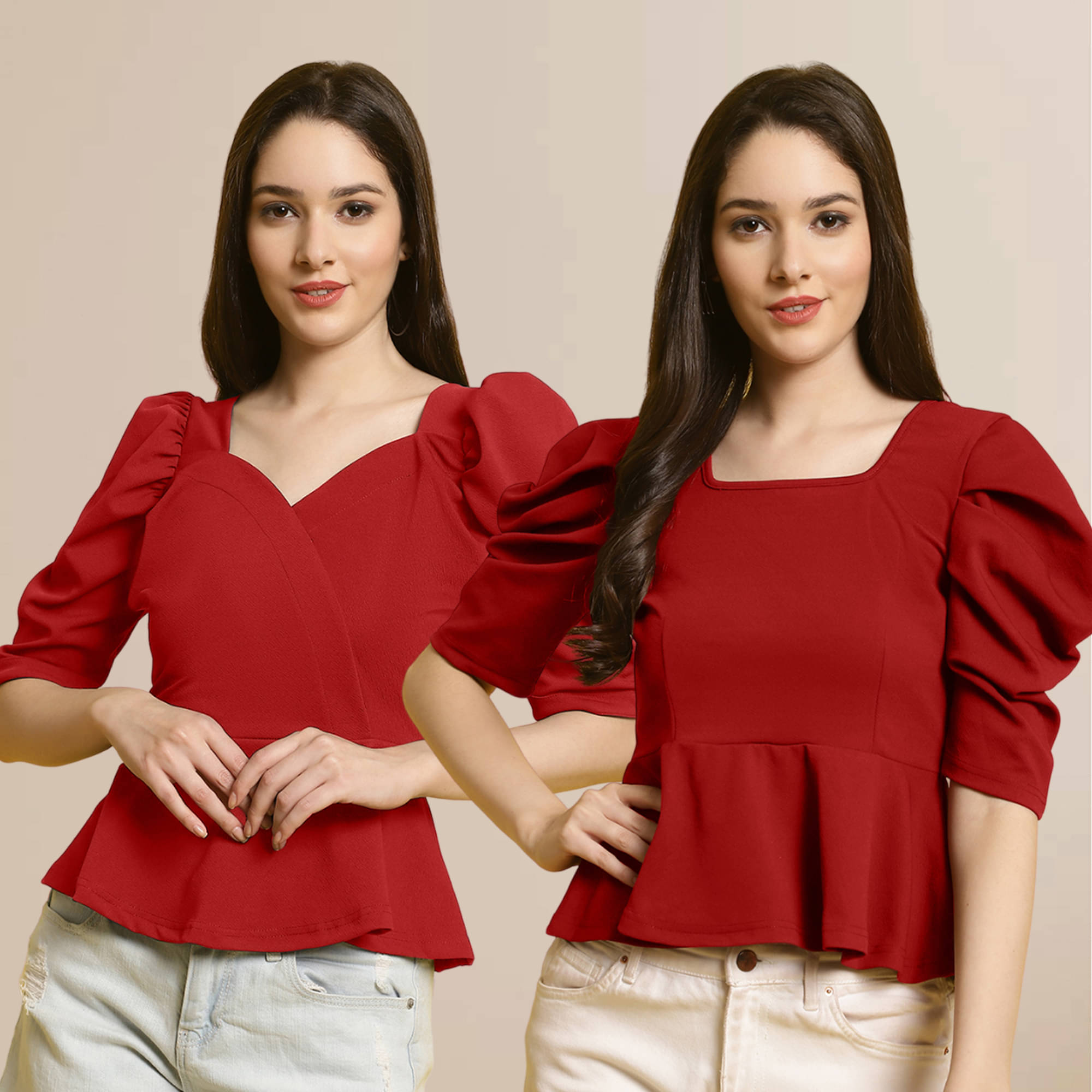 Fabflee Women's Polyester Regular Top ( Multi Color ) Fabflee Women's Polyester Regular Top ( Multi Color )