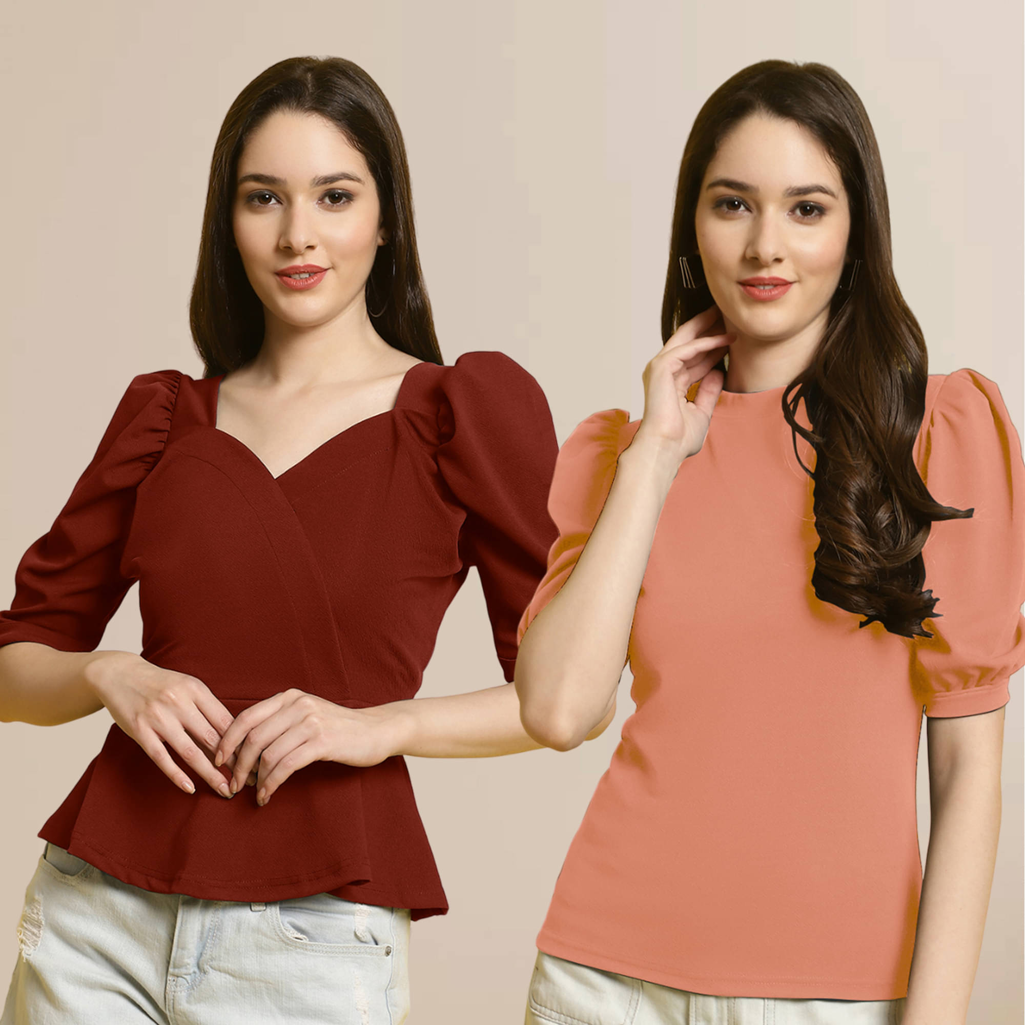 Fabflee Women's Polyester Regular Top ( Multi Color ) Fabflee Women's Polyester Regular Top ( Multi Color )