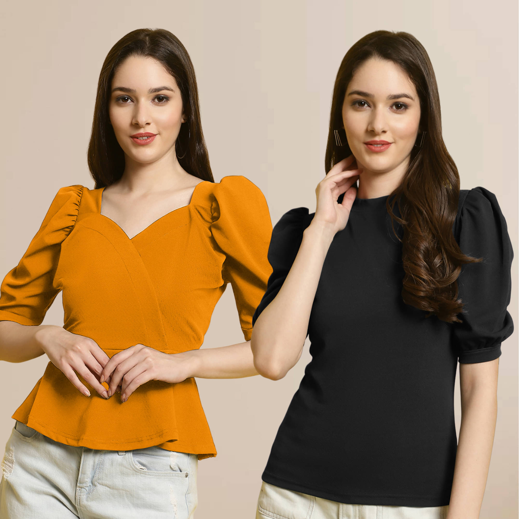 Fabflee Women's Polyester Regular Top ( Multi Color ) Fabflee Women's Polyester Regular Top ( Multi Color )