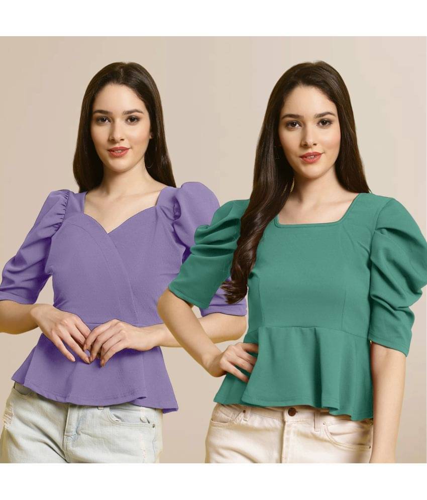     			Fabflee Women's Polyester Regular Top ( Multi Color )