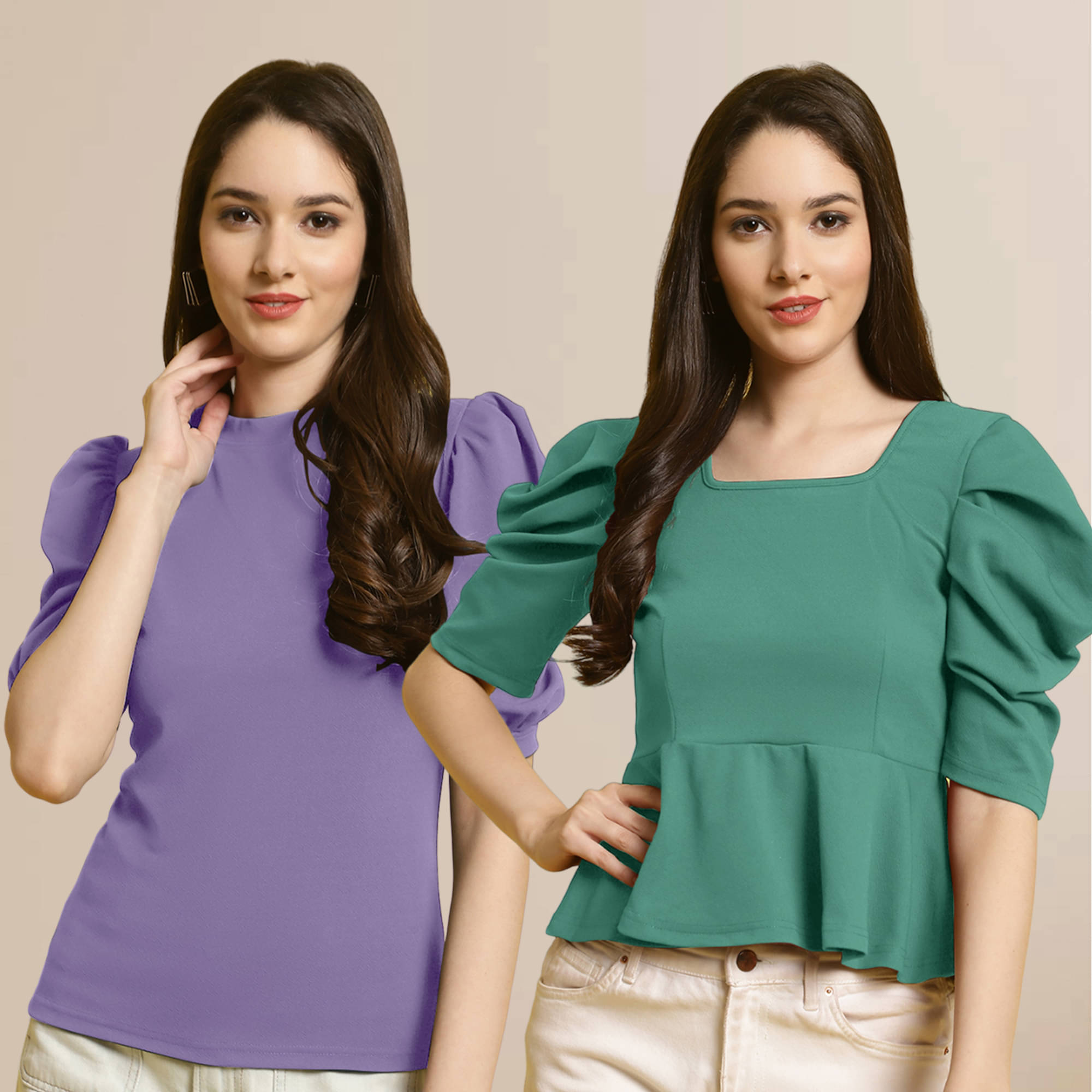     			Fabflee Women's Polyester Regular Top ( Multi Color )