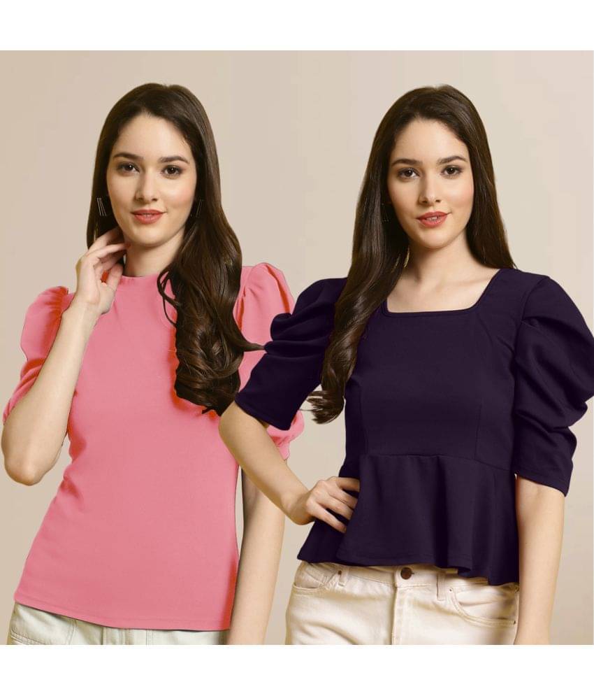    			Fabflee Women's Polyester Regular Top ( Multi Color )