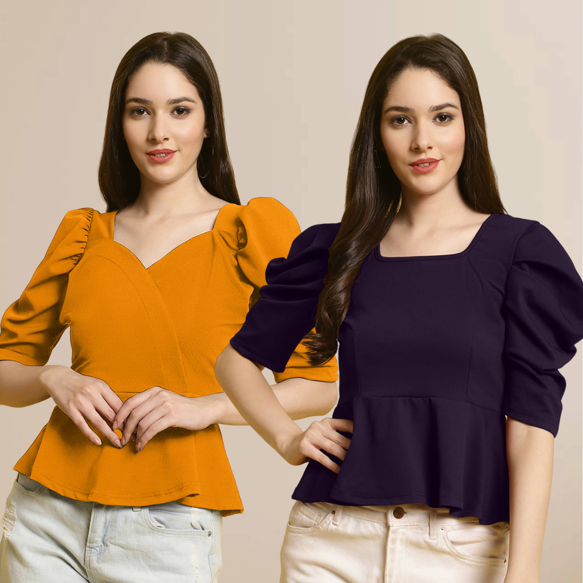     			Fabflee Women's Polyester Regular Top ( Multi Color )