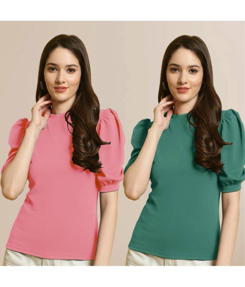     			Fabflee Women's Polyester Regular Top ( Multi Color )
